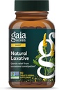 Gaia Herbs Natural Laxative - soutient le soulagement de la constipation pour les adultes - avec la feuille de Senna, Cape Aloe, Caraway, Dandelion & Fennel - 90 comprimés (45 portions)