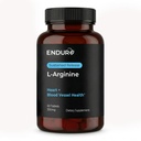 Endur L-Arginine Supplément, aide à soutenir un flux sanguin sain et fonction cardiaque, performance d'exercice et santé immunitaire, sans gluten, 350mg (60 comprimés)