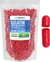 XPRS Nutra Taille 0 Capsules vides - 1000 Capsules de gélatine vides de compte - Pills Bricolage Capsule Remplissage - Gel de pilules pures pour les suppléments Do-It-Youlf (Rouge)