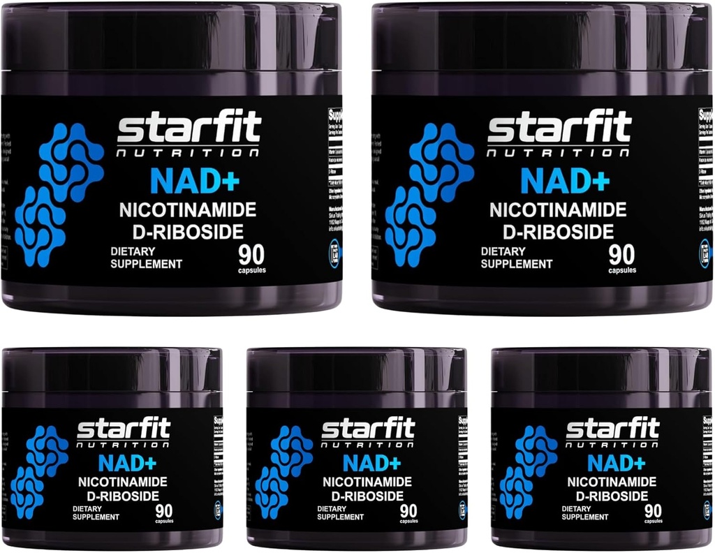 STARFIT - Nicotinamide D-Riboside, Nicotinamide Riboside pour soutenir NAD+ Niveaux, Focus et supplément énergétique, Métabolisme Soutien Nicotinamide Riboside Supplément NAD, 450 Capsules