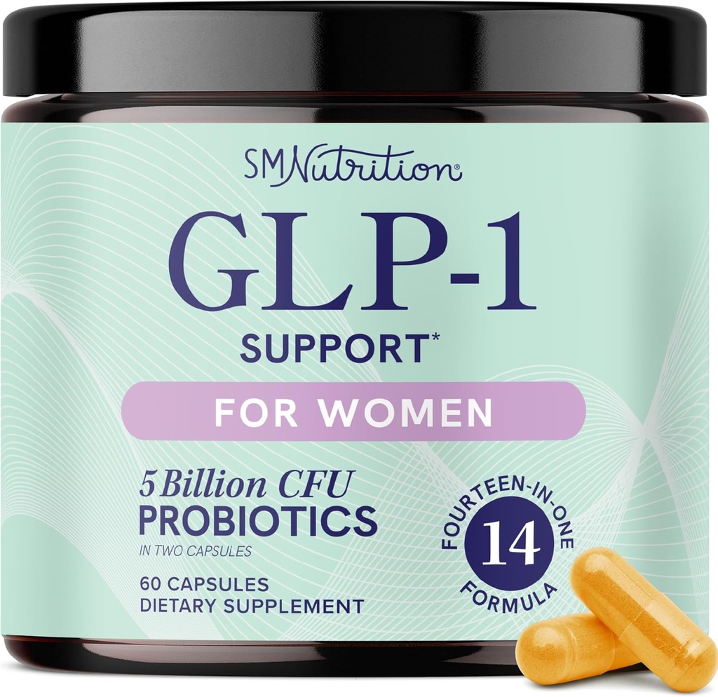 GLP-1 Support pour les femmes.Support nutritionnel avec probiotiques, berbère, cannelle et plus.GLP 1 Supplément pour une activité saine GLP1, santé digestive et équilibre métabolique.