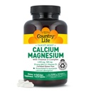 Pays Vie Cible-Mins Calcium Magnésium avec vitamine D-Complex, 1000mg/500mg/10mcg, 120 Capsules Vegan, Certifié Sans gluten, Vegan certifié, Vérifié non-OGM