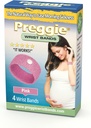 Preggie Anti-Nausea Wristbands – Morning Sickness Relief – Test clinique de l'aide à la nausée - Grossesse Nausée Relief – Acupression Wristband - Side Effect Free - 2 paires, ensemble de 4 bandes - Rose
