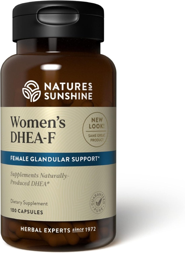 Nature Sunshine DHEA-F, 100 capsules Formule pour femmes soutient l'énergie, le sommeil, la fonction articulaire, le métabolisme et la fonction mentale