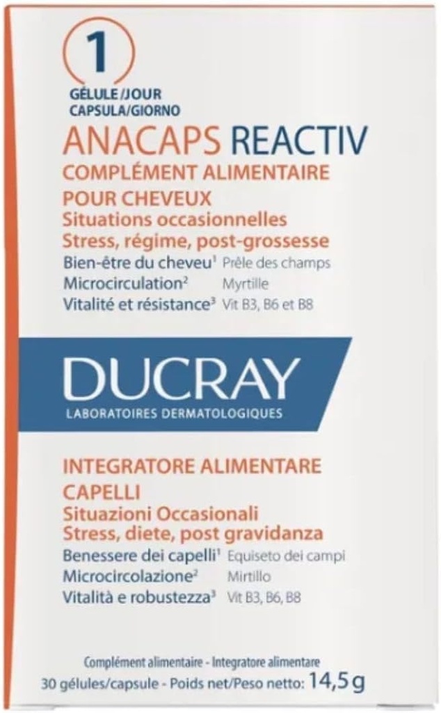 ANACAPS REACTIV complémento alimenticio 30 cápsulas