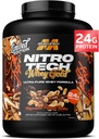 MuscleTech Poudre de protéines de lactosérum (Beurre d'arachide chocolatée, 5LB) - Mélange de protéines de lactosérum de lactosérum de lactosérum de lactosérum de lactosérum de lactosérum - 24g de protéines d'or de lactosérum pour les femmes et les hommes - Sans gluten