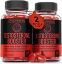 Atlantis Nutrition Testostérone Booster Gummies pour les hommes - Améliore la force et l'endurance - Optimise la performance et l'amélioration masculine - Fait avec Tribulus, l'herbe de chèvre en chaleur, Maca Root (120 Gummies)