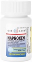 Comprimés de sodium GeriCare Naproxen, 220mg (100 Nombre)- Soulagement de la douleur extra-strength de l'AINS pour les maux de tête, l'arthrite, les douleurs musculaires, les crampes menstruelles- Naproxène filmé, anti-inflammatoire et réducteur de fièvre