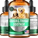 Traitement de la toux de Kennel pour chiens et chats - Fabriqué aux États-Unis - Allégation de l'asthme des chiens et des chats - Mullen Leaf & Elderberry Blend - Sec, humide & Barky Cough Relief pour chiens et chats - Toutes races et tailles - 2 Fl Oz