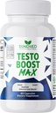 Testo Boost Max - Booster naturel pour les hommes – Fortified Natural Energy, Stamina et Strength Booster