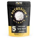 Pellets de nitrate de potassium, 99% Pure, Engrais pour plantes, Herbe, Intérieur et Extérieur, Entretien de la pelouse, Classe industrielle, Prilled, 5 lbs