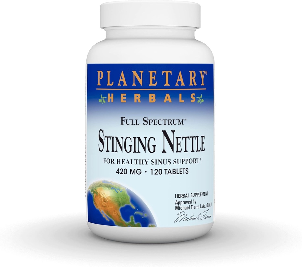 Herbes Planétaires Nettle à Sting Full Spectrum, pour un soutien en Sinus sain* 420mg - 120 comprimés