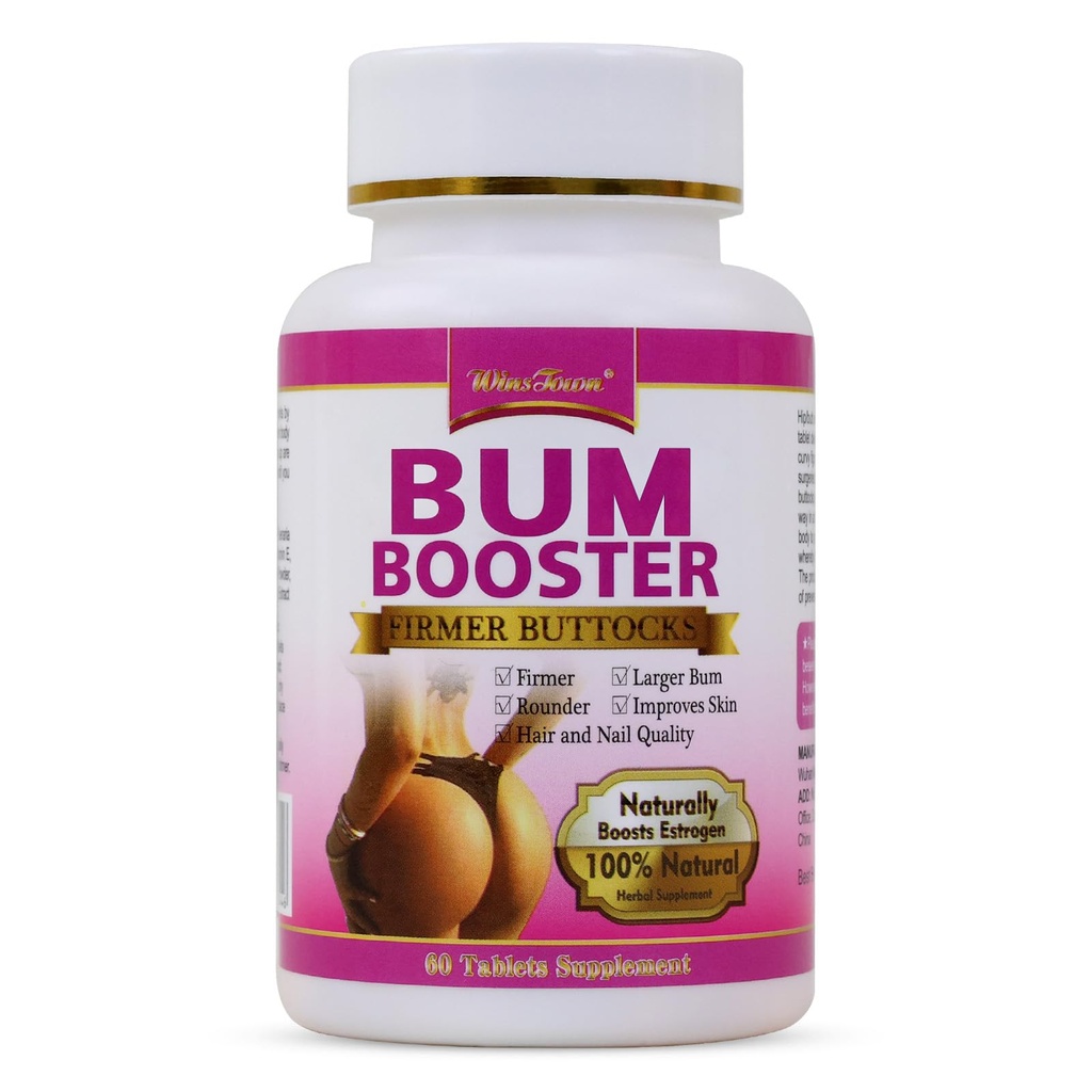 Bout Booster Pills, Mention Buttocks Herbal Supplements, Plump HIPS Enhancement raffermissant et séduisant, 60 comprimés