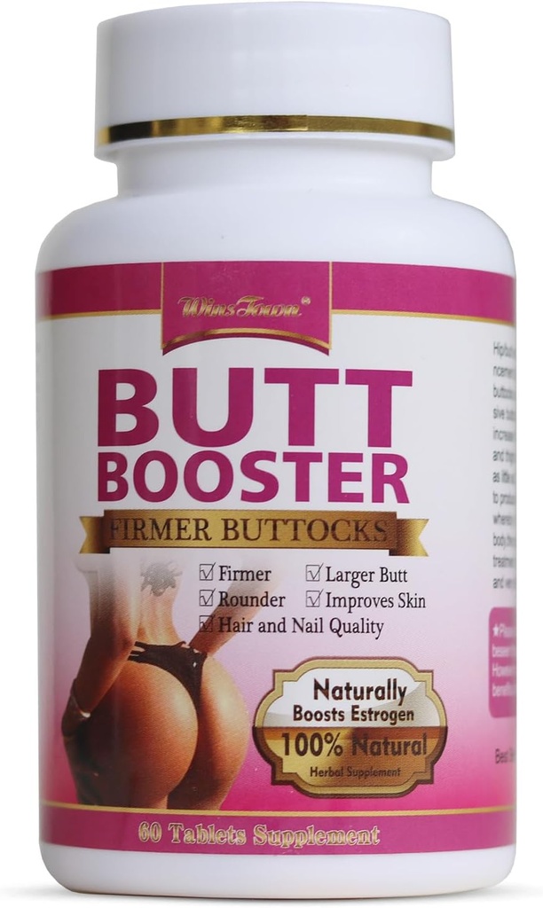 Bout Booster Pills, Mention Buttocks Herbal Supplements, Plump HIPS Enhancement raffermissant et séduisant, 60 comprimés