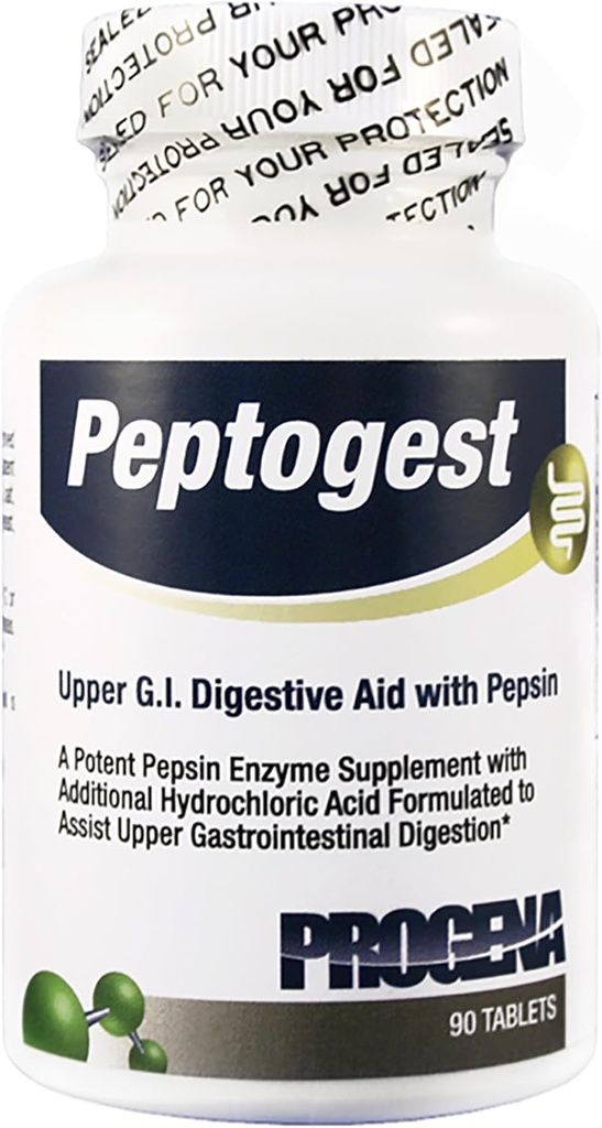 PROGENA - Peptogest - Upper G.I. Digestive Aid (90 Capsules)