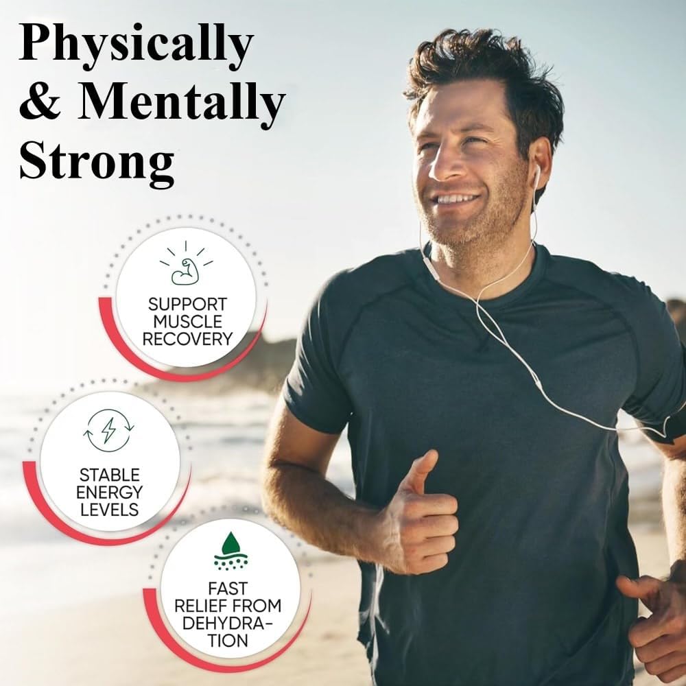 Powder Energy Drink Optimal Electrolytes – 16 portions Packs d'hydratation avec citron, framboise, orange – Calories Zéro Calories Powder Drink Packets – Saveurs naturelles