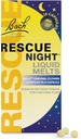 Bach RESCUE SLEEP Melts liquides, Vanille naturelle d'orange, Aide naturelle au sommeil, Soulagement du stress, Essence de fleur homéopathique, Sans mélatonine, Gluten et sucre, Non-alcool, Non-Narcotique, 28ct.