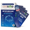 LIVEGOOD Bleu de Méthylène – Bleu de Méthylène pour les humains, Suppléments Cerveau pour la mémoire et le focus, Clarity & Énergie Cognitive, Soutien Cerveau Nootropique, Fabriqué aux États-Unis, 15 Bandes Orales avec 20mg Chaque