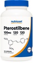 Nutricost Pterostilbene 100mg, 120 Capsules - Non-OGM, sans gluten