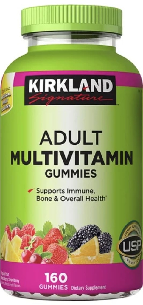 Kirkland Signature dCDtdm Multi-gums adultes, 160 comtes