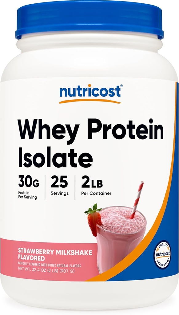 Nutricost Whey Protein Isolate (Shake de lait de mûre) 2LBS