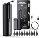 Ear Wax Removal Electric Ear Irrigation Flushing System Water Powered Ear Cleaner with 4 Pressure Modes Safe and Effective Ear Cleaning Tool Water Resistant USB Rechargeable