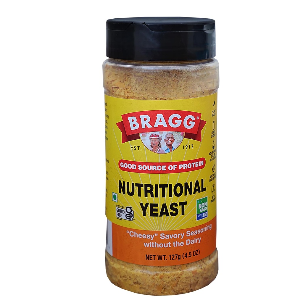 Assaisonnement nutritionnel des levures de Bragg Premium 4.5 Once (paquetage May Vary)