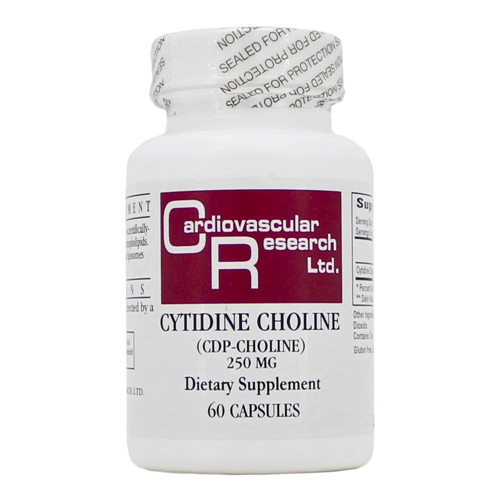 Cytidine Choline/CDP 250mg 60 Caps - Formules écologiques/Recherche cardiovasculaire