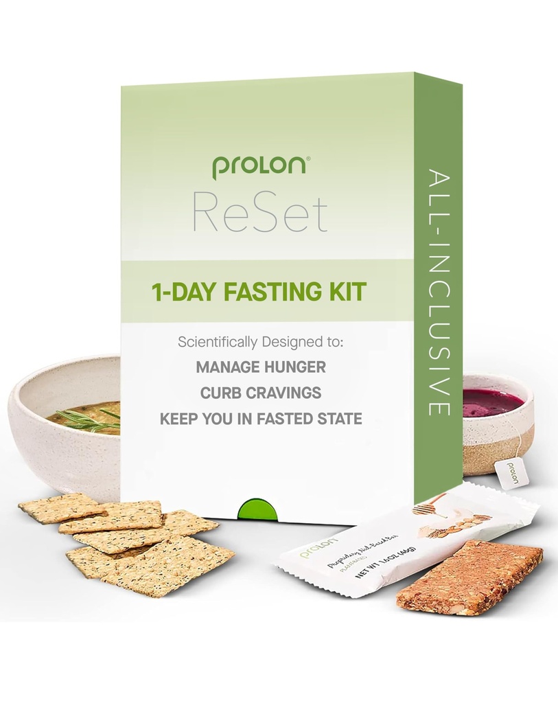 Kit de jeûne Prolon 1-Day Reset rapide avec de l'alimentation.