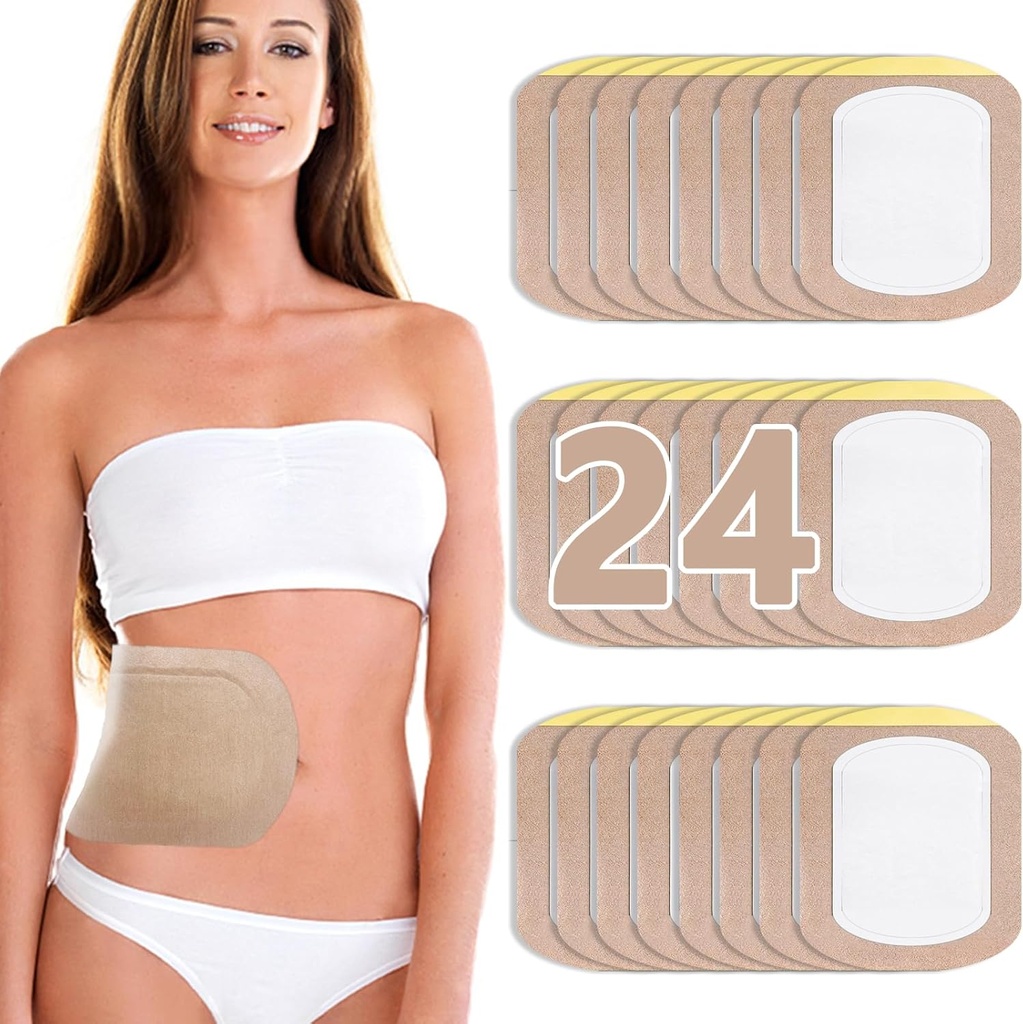 Poignée d'huile de ricin, Patchs jetables d'huile de ricin, Plaquettes auto-adhésives en coton biologique, Portable Anti fuites