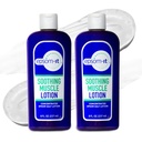 EPSOM-IT Lotion musculaire apaisante - Crème de sulfate de magnésium de sel d'Epsom Arnica pour l'étirement musculaire, Lotion de magnésium topique, offrant confort aux jambes, genou et pieds, 8,0 oz., 2-Pack