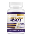 Gélules Slim Maximum Lion's Mane & DMAE : améliorer la mémoire, renforcer la clarté mentale et Sharpen Focus - 60 capsules pour un soutien cognitif maximal