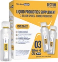 Rectum Soil-Based Probiotic Liquid Support Gut Health*: Soulagement de l'estomac, effet sur le ballonnement,Immune et soutien longue durée santé digestive, boisson quotidienne pour adultes/enfants,20 flacons (3 milliards d'UFC/vial)
