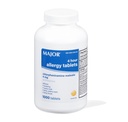 Comprimés allergiques majeurs de 4 heures - Maléate de chlorphéniramine - 4 mg - Antihistamine - 1000 comprimés (1 boîte)