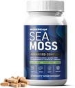 Irish Sea Moss 6000mg - 2000mg Black Seed Oil Ashwagandha Root Ginger Capsules - Avancé Seamoss Vitamine Multi Mineral Complex Supplément pilules pour hommes Femmes