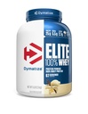 Dymatiser Elite 100% poudre de protéines de lactosérum, Vanille, 25g de protéines, 5,5g BCAA, moins de 140cal., sans gluten, 2g de glucides, 2g de sucre, 3g de gras (67 portions)