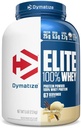 Dymatize Elite 100% poudre de protéines de lactosérum, Vanille, 25g de protéines, 5,5g BCAA, moins de 140cal., sans gluten, 2g de glucides, 2g de sucre, 3g de gras (67 portions)