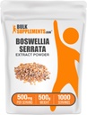 BulkSupplements.com Boswellia Serrata Extract Powder - Boswellia Supplément, de la résine Frankencens - Vegan & Gluten Free, 500mg par portion, 500g (1,1 lb) (paquet de 1)