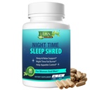 Weight Loss Sleep Aid Night Time Shred Fast Fat Burner, Melatonine L-theanine Cla Ashwagandha Valerian Root 5HTP Pill, Appetite Suppressant Métabolisme Booster Supplément calmant pour les femmes hommes, 60 Capsule