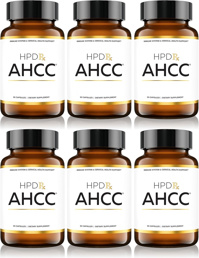 HPD Rx Premium AHCC & Shiitake Mushroom 1100 mg par supplément de service, le booster d'immunité naturelle, maintient l'activité des cellules tueuses naturelles.