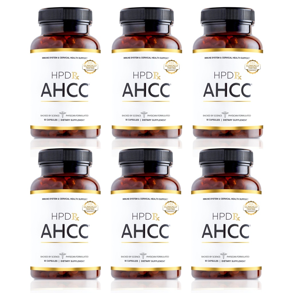 HPD Rx Premium AHCC & Shiitake Mushroom 1100 mg par supplément de service, le booster d'immunité naturelle, maintient l'activité des cellules tueuses naturelles.