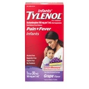 Tylenol de bébé Suspension orale Médecine liquide avec l'acétaminophène, Réducteur de la fièvre des bébés et soulagement de la douleur pour les douleurs et les douleurs mineures, la gorge douloureuse, maux de tête et de dents, arômes de raisin, 1 fl. oz