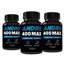 Andro400 Support de testostérone pour les hommes et les femmes – Tongkat Ali, L-Arginine & L-Citrulline – Énergie, vitalité et performance – 180 capsules, 180 jours d'approvisionnement