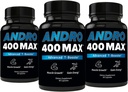 Andro400 Support de testostérone pour les hommes et les femmes – Tongkat Ali, L-Arginine & L-Citrulline – Énergie, vitalité et performance – 180 capsules, 180 jours d'approvisionnement