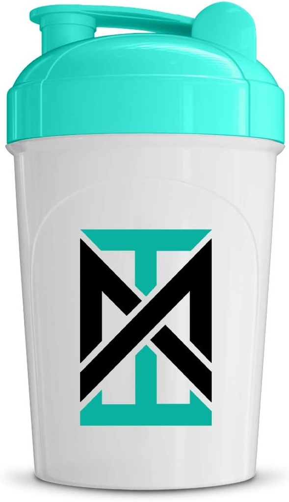 Bouteille MIXT Energy Shaker, 16 oz. Bouteille de shaker, technologie de mélange sans vis et sans vis (16 oz, téal)