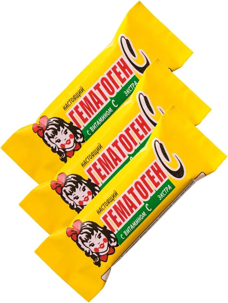 3-Pack Hématogène pour les enfants Detskiy avec vitamine C 40G/1.4oz