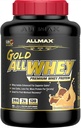 ALLMAX Gold ALLWHEY, Chocolate Peanut Butter - 5 lb - 24 Grams of Protein Per Scoop - Gluten Free, Low Carb & Low Sugar - Approx. 71 Servings