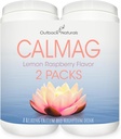 CalMag Absorption élevée 2:1 Supplément de poudre de citrate de calcium et de magnésium; soutient le soulagement du stress, le sommeil et la force osseuse, Lemon Raspberry Flavor, 16,5 oz. (paquet de 2)