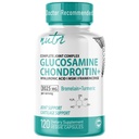 Nature's Fusions Glucosamine Chondroïtine MSM Turmeric Boswellia - Supplément de soutien conjoint - 120 Capsules - Chondroïtine Sulfate Capsules - avec l'acide hyaluronique - soutient des os sains