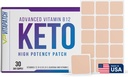 Keto Patch avec B12 méthylcobalamine et vitamine Guarana B12 Patch pour l'énergie - 30 jours d'approvisionnement Keto et vitamine B12 Patches - Fabriqué aux États-Unis
